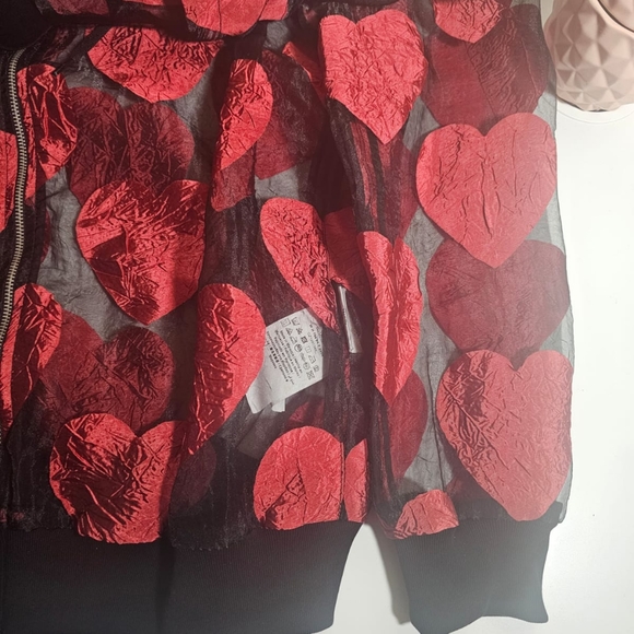 Love Moschino Heart Sheer Hooded Jacket - Picture 2 of 9